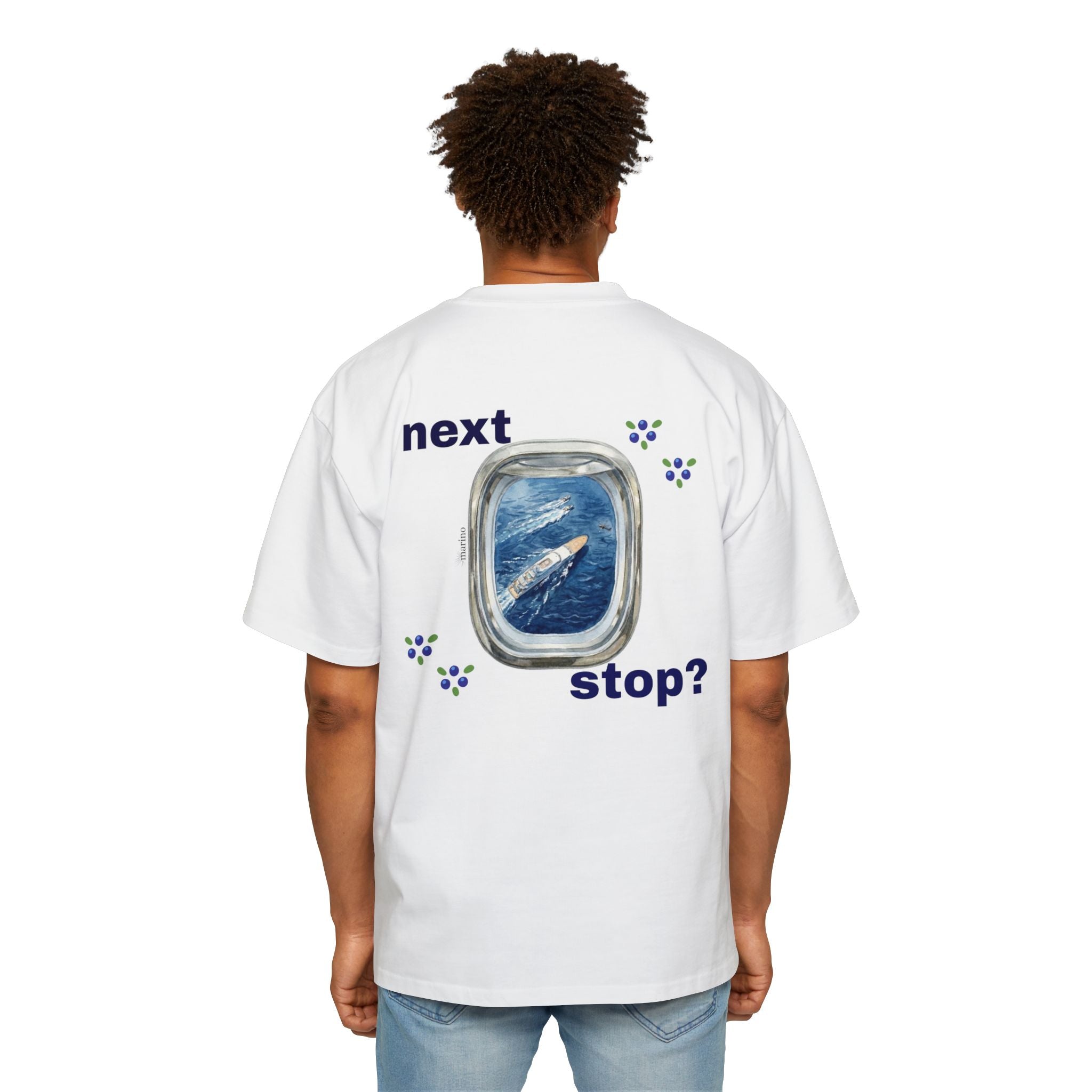 next stop? oversize heavyweight tee