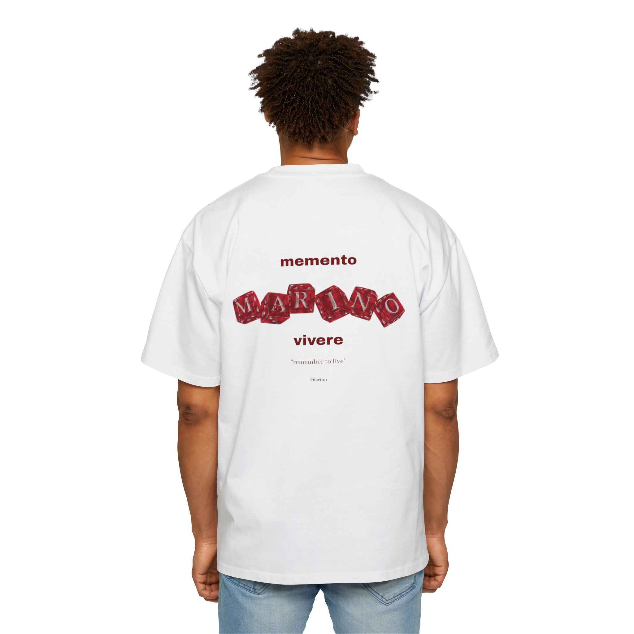 memento vivere oversize heavyweight tee