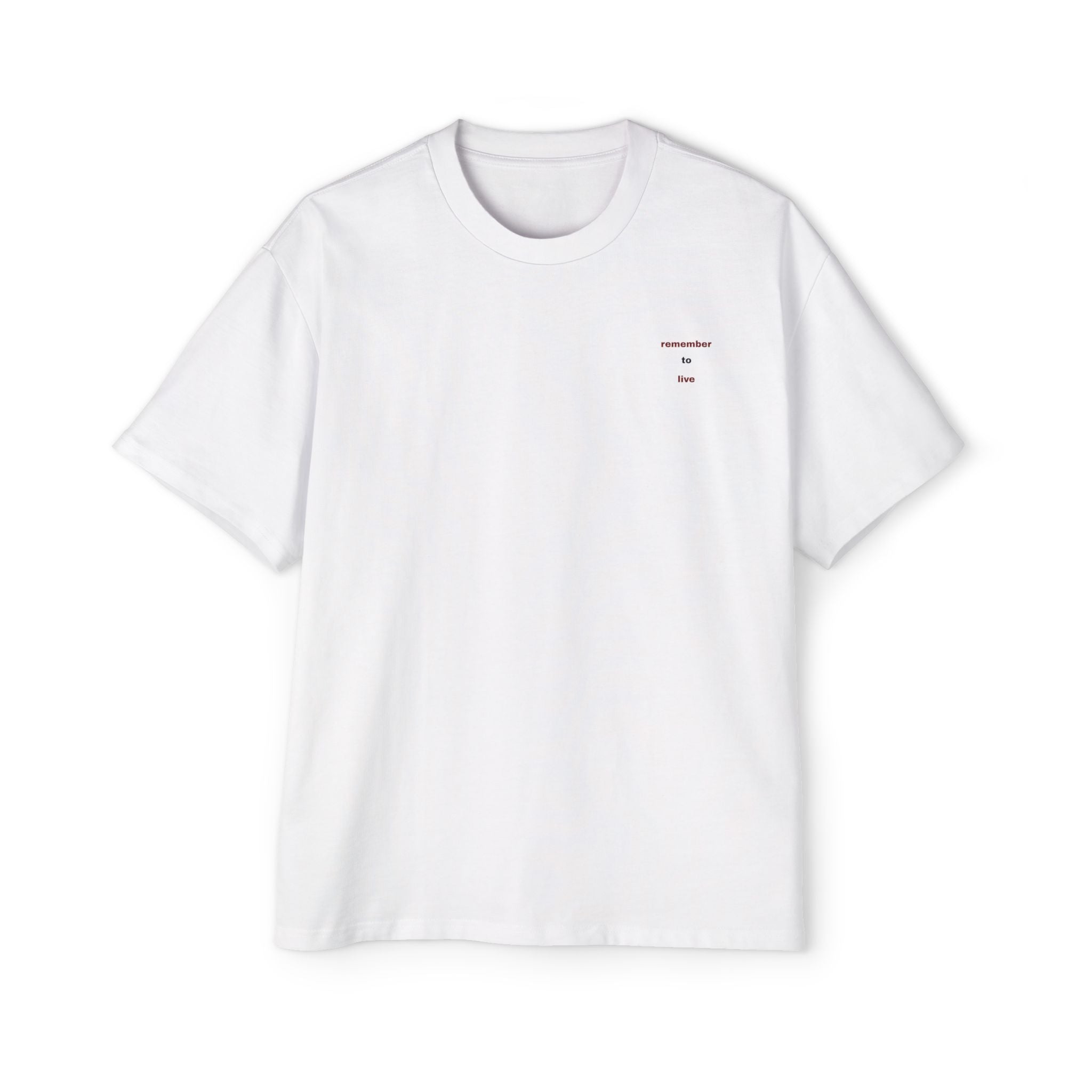 memento vivere oversize heavyweight tee