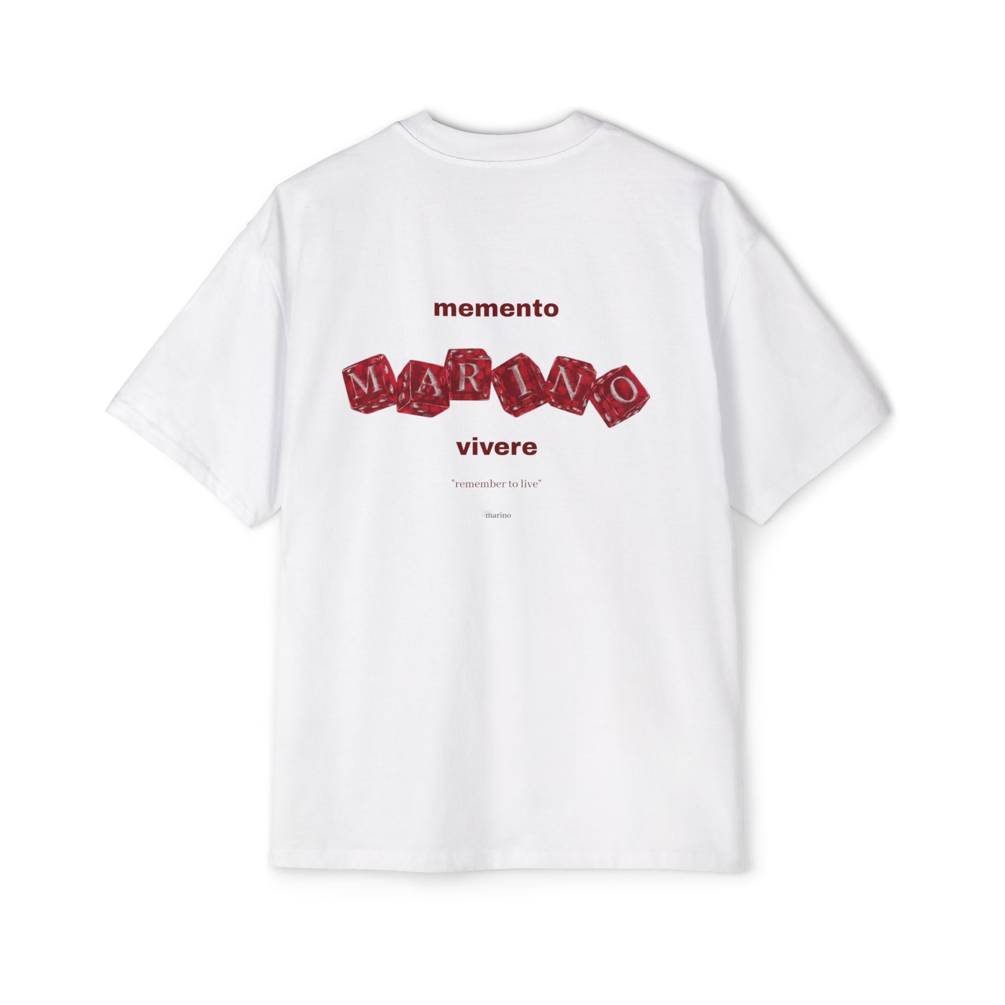 memento vivere oversize heavyweight tee