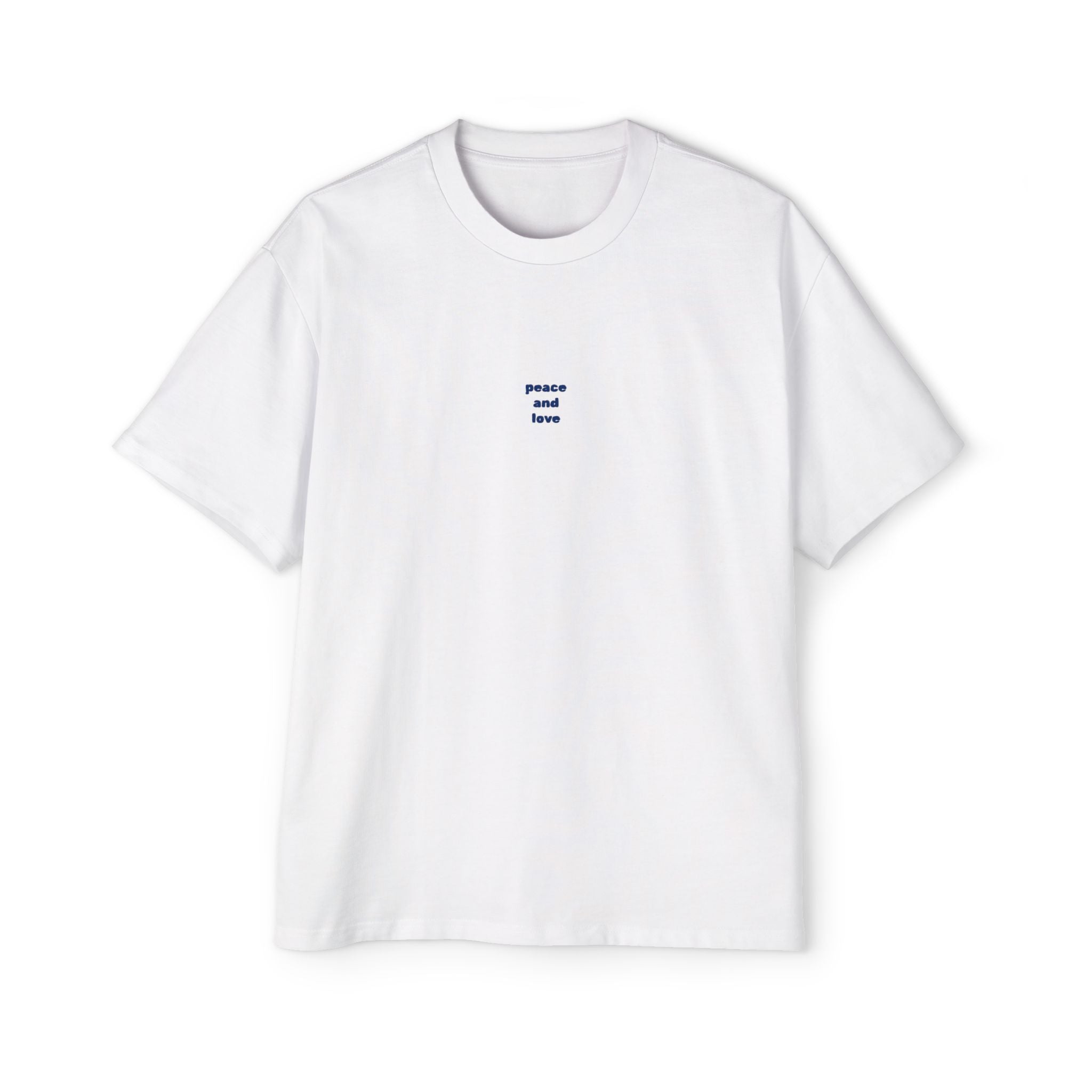 peace and love santorini oversize heavyweight tee