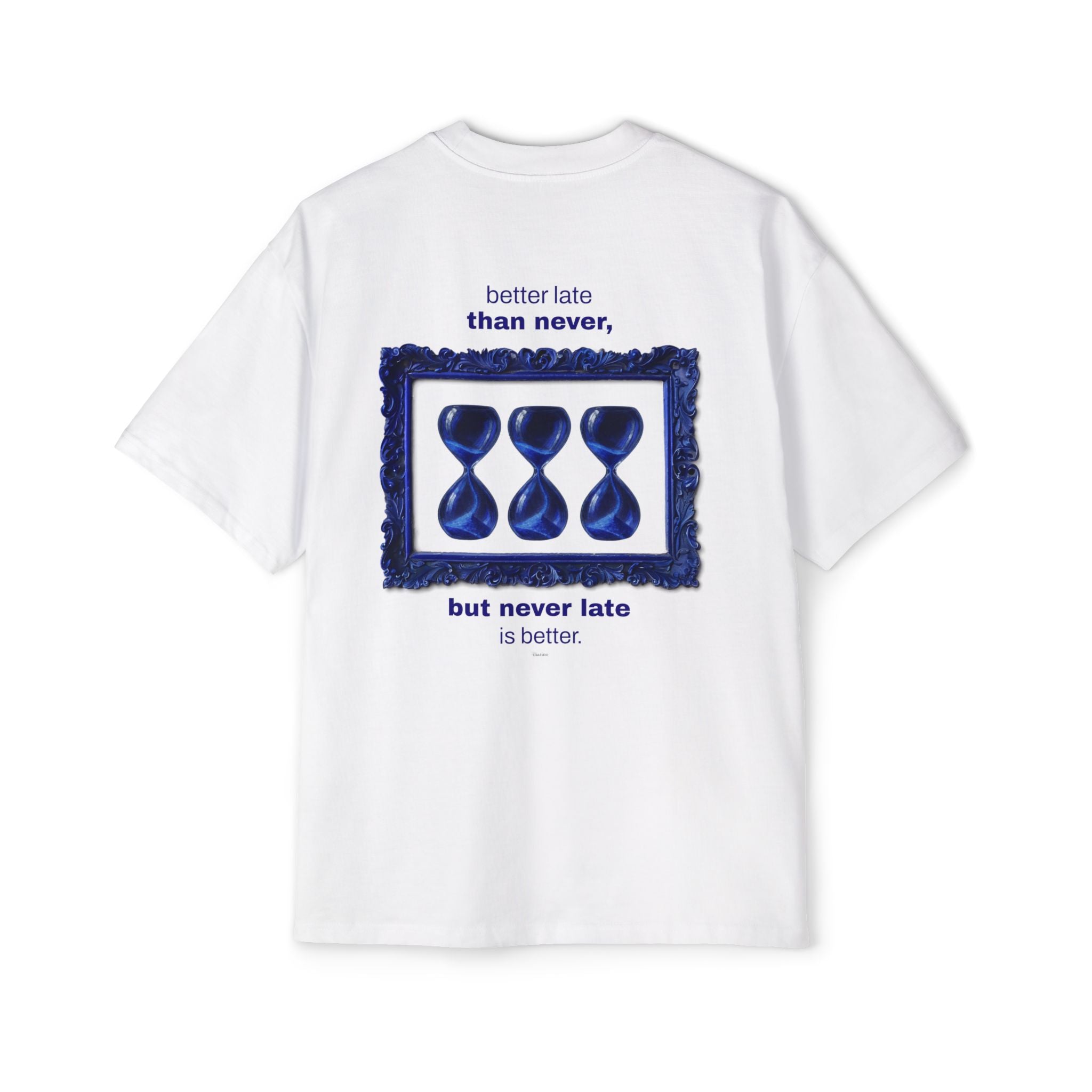 better late than never oversize heavyweight tee