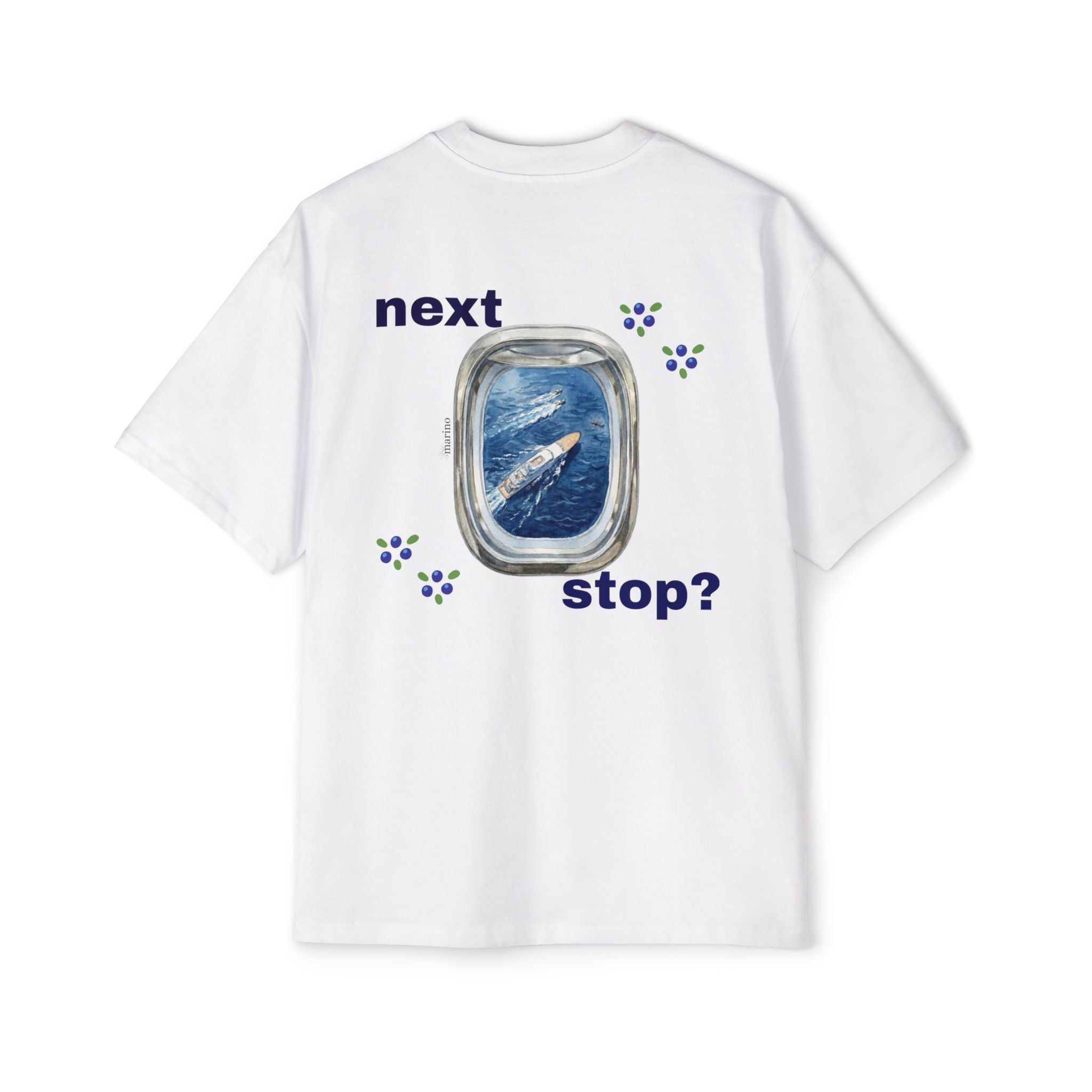 next stop? oversize heavyweight tee